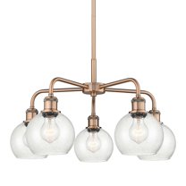 Innovations Lighting 516-5Cr-15-24 Athens Chandelier Athens 5 Light 24" Wide Chandelier -