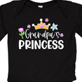 thumbnail image 4 of Inktastic Grandpa's Princess Crown and Flowers Girls Long Sleeve Baby Bodysuit, 4 of 5