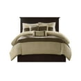 thumbnail image 3 of Madison Park Palmer King 7 Piece Faux Suede Comforter Set in Natural, 3 of 6