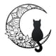 thumbnail image 1 of Adorno de pared de gato acrílico de 12 pulgadas con silueta decorativa para la vida familiar Estilo B, 1 of 9