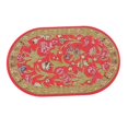 thumbnail image 2 of Alfombra para casa de muñecas perfke alfombra tejida en miniatura decoración de suelo 1/12 rojo verde, 2 of 9