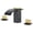 Black and Gold, variant on 8 Inch Waterfall Widespread Bathroom Sink Faucet 3 Hole in Chrome Finish