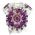 thumbnail image 2 of Odbmxy Graphic Womens T Shirts Plus Size Short Sleeve Summer Womens Tops Vacation Running Leisure Regular Classic Tops, 2 of 4