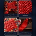 thumbnail image 7 of Jiibva Chinese New Year Tassel Knot Traditional Red Lucky Oriental Pendant Ornaments Spring Festival Hanging Home Decor, 7 of 7