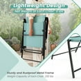 thumbnail image 5 of GVN Outdoor Kitchen Chair, Dinner Chairs,2 Set of Patio Dining Chair with Armrests and Metal Frame-Light Green, 5 of 9