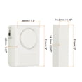 thumbnail image 2 of Unique Bargains Door Alarm Sensor, 125dB Mini Door Window Open Alarm Sensor, White, 2 of 6