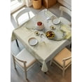 thumbnail image 6 of Marble Yellow Table Cloth, Modern Abstract Ink Painting Luxury Waterproof Tablecloth for Square Tables, Reusable Washable Fabric Table Cover for Restaurant Kitchen Dining Tables 54"x54", 6 of 6