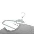 thumbnail image 3 of Simplify 24 Pack Ultimate Velvet Shirt Hanger in Grey, 3 of 7