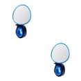 thumbnail image 1 of Eigraketly Espejos retrovisores para manillar de bicicleta de 3 colores, espejo retrovisor para ciclismo MTB, mango de silicona para bicicleta, espejo Azul 2piezas, 1 of 5
