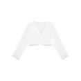 thumbnail image 4 of Zaldita Kids Girls Shrug Bolero Beads Lace Long Sleeve First Communion Cardigan Ivory 8/130/7Y, 4 of 7