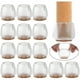 thumbnail image 1 of Laklulu 16 protectores de patas de silla de PVC de 12 a 16 mm con punta redonda y fundas de fieltro antideslizantes para patas de muebles, 1 of 5