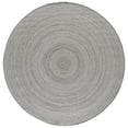 thumbnail image 2 of SAFAVIEH Braided Aristotle Solid Polyester Reversible Area Rug, Gray, 8' x 8' Round, 2 of 7
