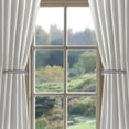 thumbnail image 4 of DODAMOUR 2 Pack Curtain Holdbacks Adhesive, Wall Mounted Curtain Tiebacks No Drill, Metal L Shaped Curtain Hooks for Home Decorative Curtain Decor (Silver), 4 of 6