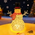 thumbnail image 6 of Luminous Snowman Night Light Decorations for Christmas Indoor Home Desktop Tabletop Holiday Party Gift Decoration with Warm White LED, 6 of 6