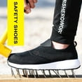 thumbnail image 4 of Summer Mesh Lightweight Work Sneakers Steel Toe Men Women Work Safety Shoes Breathable Construction Shoes Work Boots Footwear, 4 of 5
