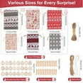 thumbnail image 3 of Qocolhg Christmas 24 Days Advent Calendar Xmas Countdown Wooden Numbers with 24 Pieces Buffalo Check Drawstring Christmas Bags for Party Decoration Clearance, 3 of 5