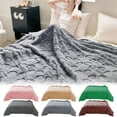 thumbnail image 1 of Double Soccer Grid Blanket Tower Velvet & Velvet Thickened For Warmth, 1 of 9