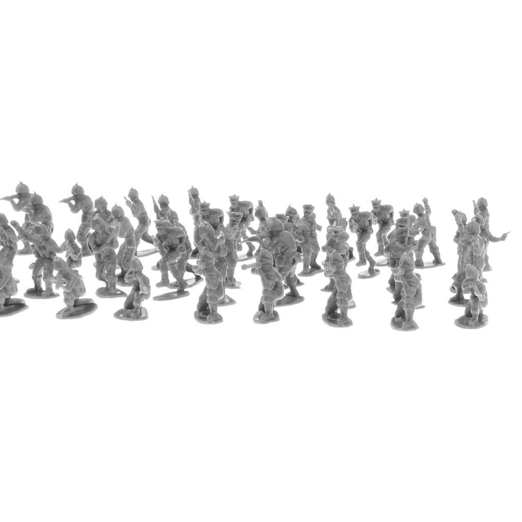 Soldiers Army Men Action Figures Model Toys Sets 0.8in Collectible Playset 