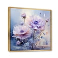thumbnail image 2 of Designart "Purple Cornflowers love expression IV" Floral Floater Framed Canvas Wall Art, 2 of 7