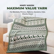 Mary Maxim Maximum Value Green Acrylic Yarn for Crocheting, Knitting 474 Yds, Dark Green