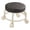 B, variant on Low Height Round Rolling Stool With Wheels, Portable Rest Seat For Living Room Bedside Salon Pedicure White