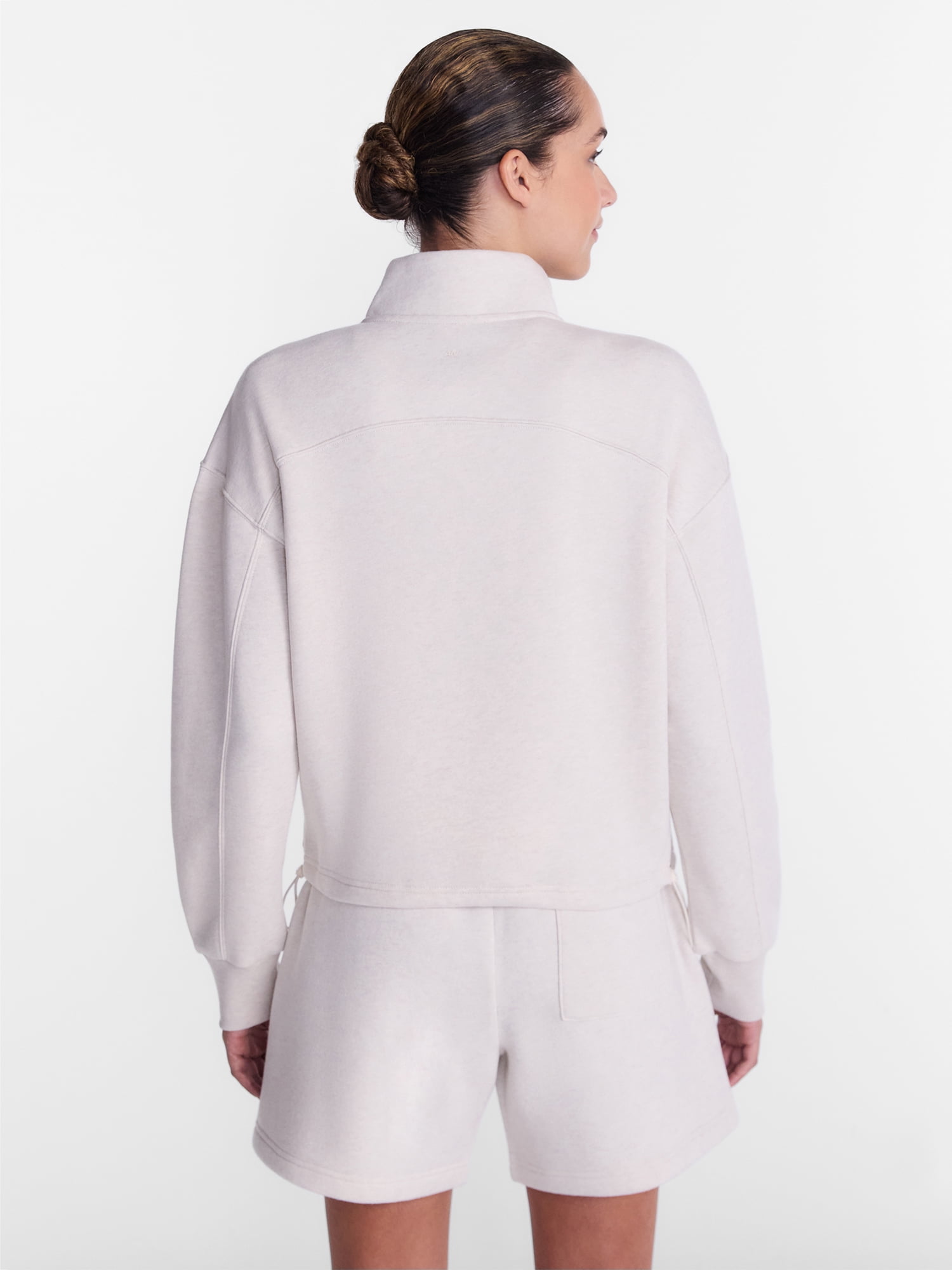 Athletic Works Women's Quarter Zip Fleece Sweatshirt, Sizes XS-XXXL