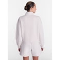thumbnail image 4 of Athletic Works Women's Quarter Zip Fleece Sweatshirt, Sizes XS-XXXL, 4 of 6