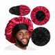 thumbnail image 1 of wonima11 2pcs Bonnets for Men, Double Layer Hair Bonnet Satin Bonnet for Women Curly Hair Braids, 1 of 1