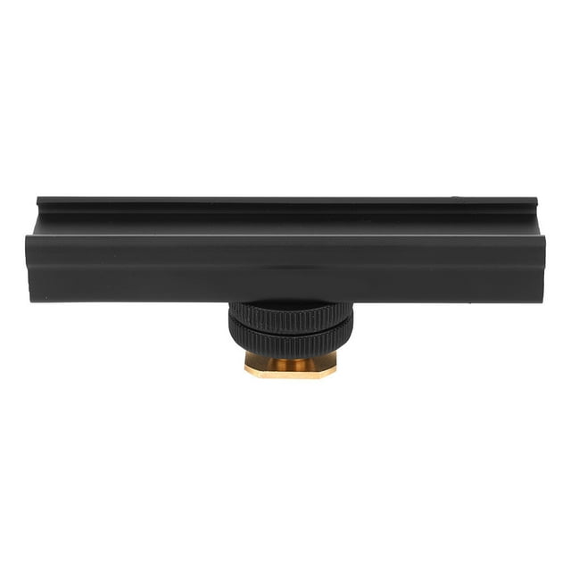 Soporte de barra de extensión Easy Hood ESE-10 de 10 cm para zapata fría con orificio para tornillo de 1/4 de pulgada para cámaras Canon y Nikon
