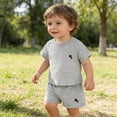 thumbnail image 5 of WhouRiu Boys Casual Embroidery Outfits Short Sleeve Tees And Shorts Sets Baby Summer Cute Clothes, 5 of 9