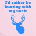 thumbnail image 2 of CafePress - Id Rather Be Hunting With My Uncle Body Suit - Baby Light Bodysuit, Size Newborn - 24 Months, 2 of 4