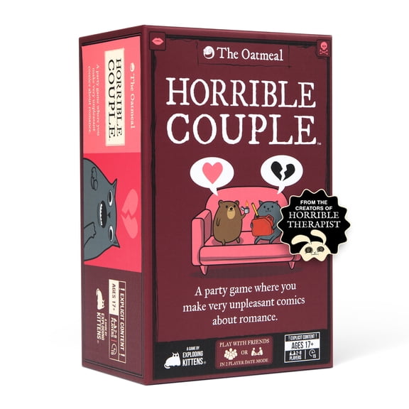 Horrible Couple – Party Game For 2-8 Players, From The Creators of Horrible Therapist | A Funny Game Night with Friends, Card Game for Adults On Date Night, Anniversary Gift