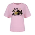 thumbnail image 4 of PEZHADA T-Shirts pour Femmes Manches Courtes Haut Imprimé Col Rond T-Shirt Manches Courtes Col Rond Haut/chemise, 4 of 9