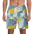 thumbnail image 2 of Picia Cute Poodle Dog pattern Mens Swim Trunks with Compression Liner Stretch Beach Shorts Quick Dry with Zipper Pockets No-Chafing Board Shorts-3X-Large, 2 of 9