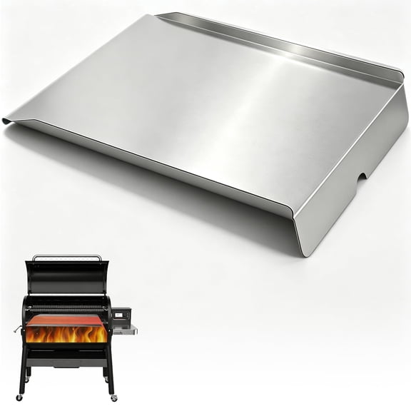 Drip Tray for Traeger Heat Baffle Replacement Parts Pro Series 575 22 Lil' Tex Elite Century Pellet Grill Diffuser Plate Smoker BCA070 BAC012 Chef PG24-3 Grease Pan SmokePro BBQ Accessory