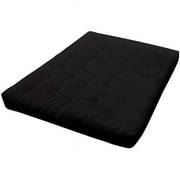 628 9 in. Visco Coil II Loveseat 54 x 54 in. Duct Mattress, Black