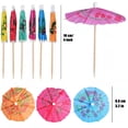 thumbnail image 5 of Xiao Hua Palillos para cócteles (100 unidades), diseño de fuegos artificiales, palillos de bambú, palillos para cócteles, palillos para comida, suministros para fiestas del Día de la Independencia., 5 of 5