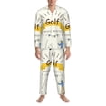 thumbnail image 3 of Uemuo Golf Icons And Golfer Pattern 2-Piece Loungewear Set - Men’s Soft Sleepwear, Cozy Winter PJs, Comfy Sleep Set-XX-Large, 3 of 7