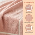 thumbnail image 3 of Unique Bargains Ultra Soft Highly Absorbent Coral Fleece Bath Towel Pink 63" x 31", 3 of 7
