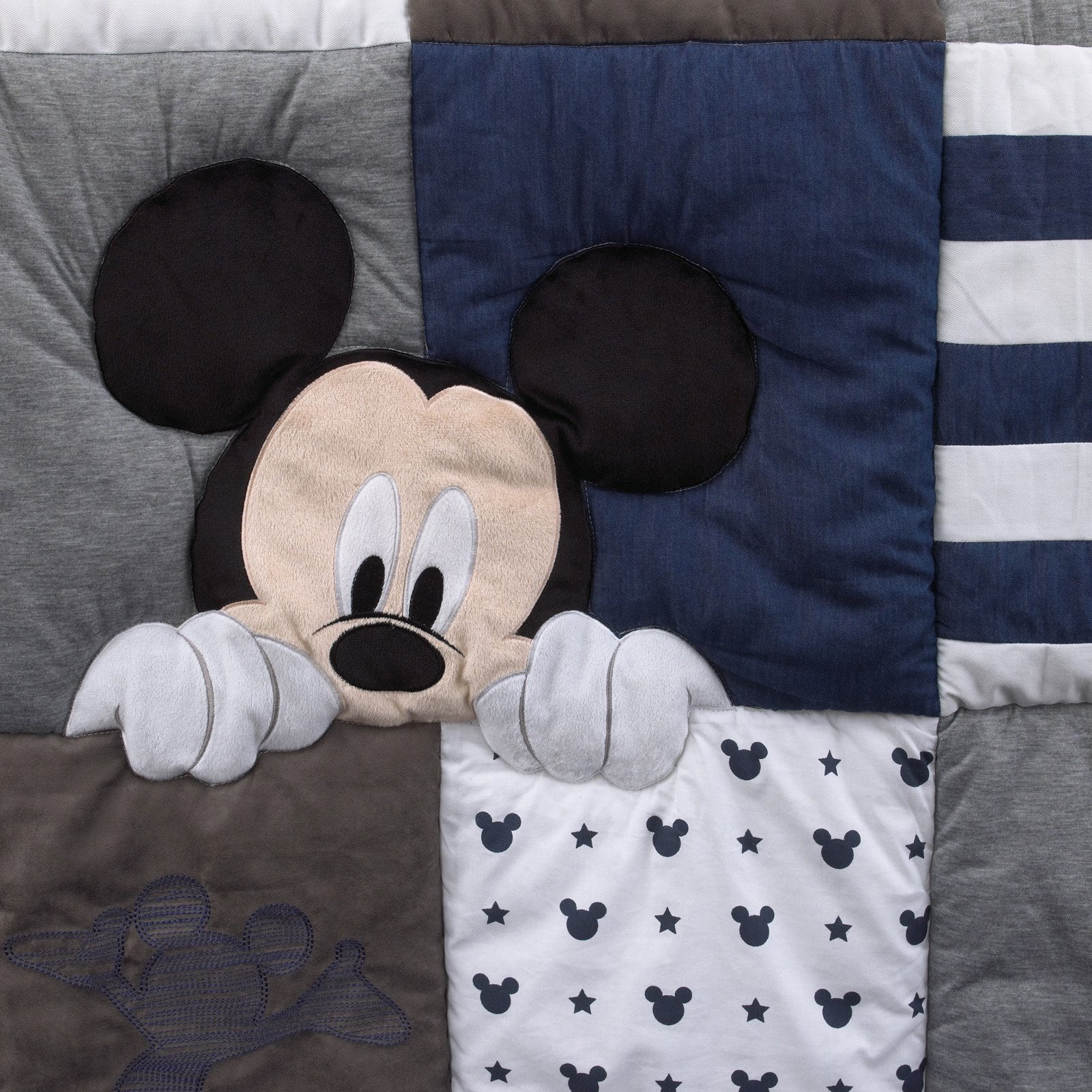 mickey mouse hello world crib bedding
