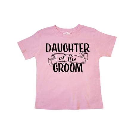 

Inktastic Daughter of The Groom with Banner Gift Toddler Toddler Girl T-Shirt