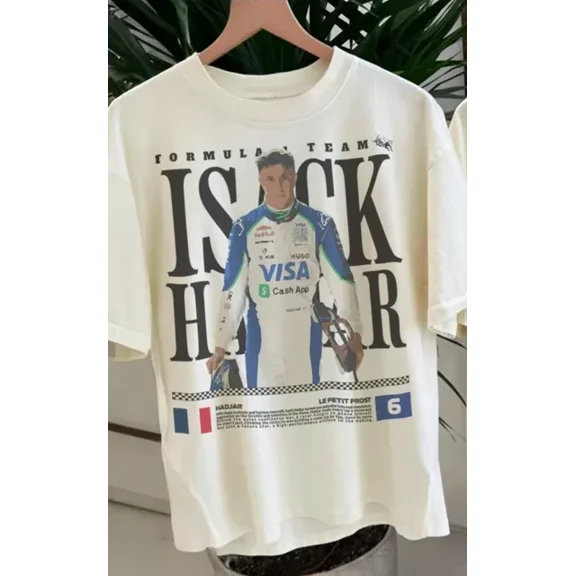 Isack Hadjar Formula 1 Tee, Racing F1 Shirt