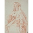 thumbnail image 3 of Carlo Maratti 14x18 Black Modern Framed Museum Art Print Titled - The Madonna Making a Gesture of Intercession (1624 - 1714), 3 of 5