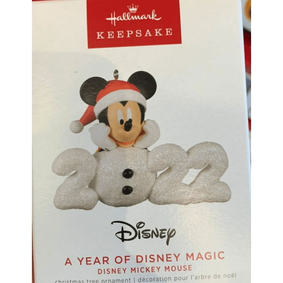 Hallmark 2022 Mickey Mouse Year of Disney Magic Christmas Ornament New With Box