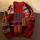 thumbnail image 3 of Suéter de jacquard con diseño de árbol de Navidad para mujer, moda Y2K, otoño e invierno de 2024, informal, para parejas, Joker, cálido, 3 of 5