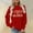 Red, variant on ZSQDM Women's Hoodless Sweatshirt Designer Zip Up Hoodie I Could Be Meaner Sweatshirt Women Long Sleeve Shirts Funny Graphic Tees Crewneck Pullover Fall Winter Tops Little Terry (L)