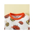 thumbnail image 6 of FOCUSNORM Halloween Baby Girl Boy Clothes Pumpkin Romper Sweatshirt Onesie Long Sleeve Bodysuit Top, 6 of 8