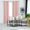 thumbnail image 3 of Deconovo Long Blackout Curtains, Constellation Pattern Foil Printed Curtains, Grommet Light Blocking Window Drapes for Bedroom, (42 x 95 Inch, 2 Panels, Coral Pink), 3 of 6