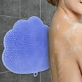 thumbnail image 2 of Wall Mounted Shower Back Scrubber with Suction Cups | Large Flat Body Brush for Back, Feet, and Full Body Exfoliation | Men and Women Shower Accessory, 2 of 2