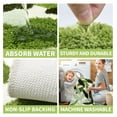 thumbnail image 3 of Leaf Bathroom Runner Rug 24x60 Non Slip Long Bathroom Rugs Green Extra Large Bath Runner Rugs for Bathroom Microfiber Absorbent Washable Area Rugs, 3 of 7